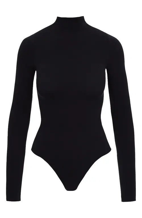Commando Ballet Funnel Neck Bodysuit in Black at Nordstrom | Nordstrom
