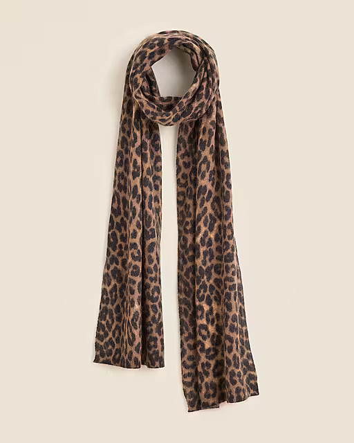 Brushed cashmere scarf in stripe | J. Crew US