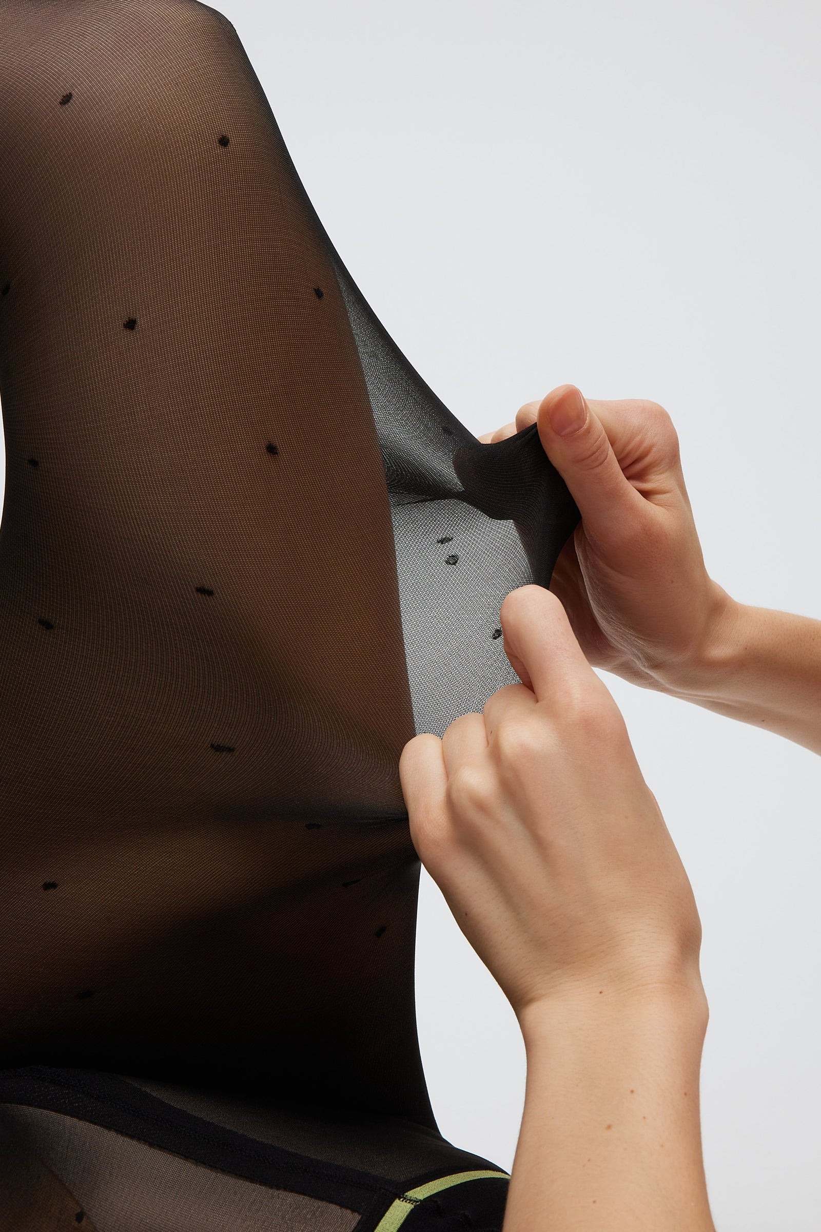 Black Classic Sheer Rip-Resist Tights – 2” Waistband | Sheertex