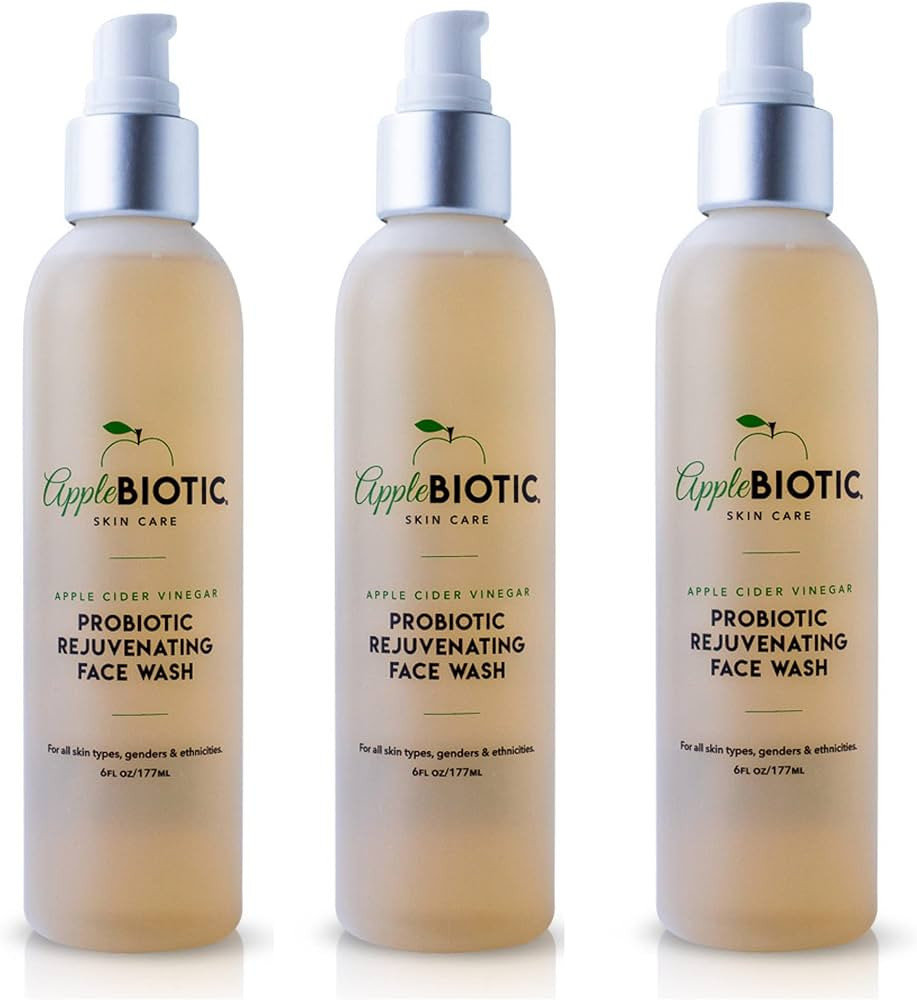 Apple Cider Vinegar Natural Face Wash 3 PK: Exfoliating Gel Foaming Facial Cleanser For Men, Wome... | Amazon (US)