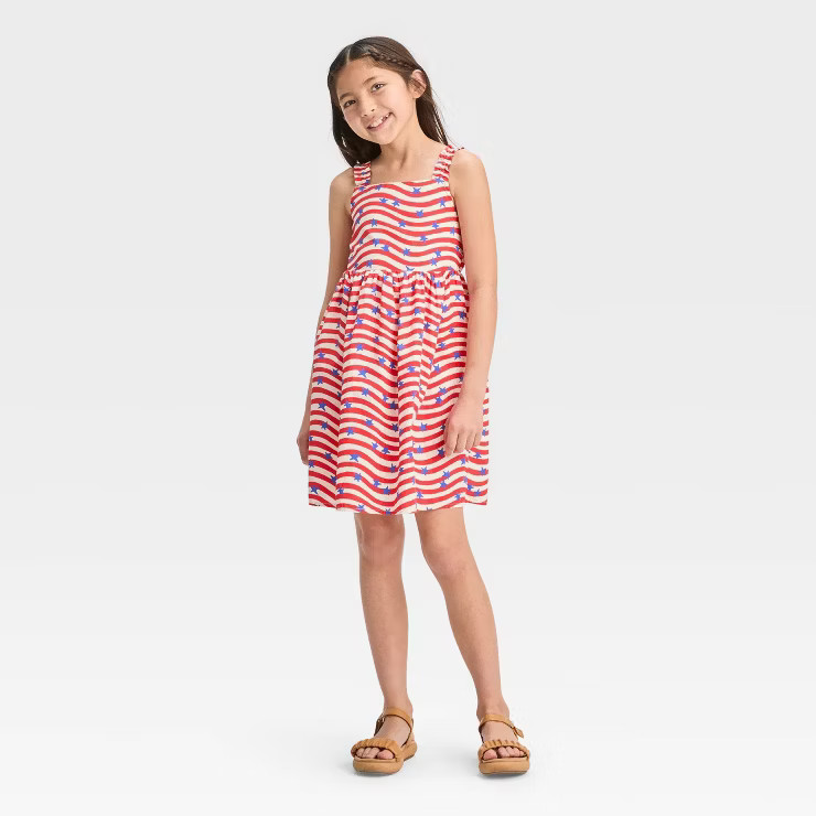 Girls' Americana Woven Dress - Cat & Jack™ | Target