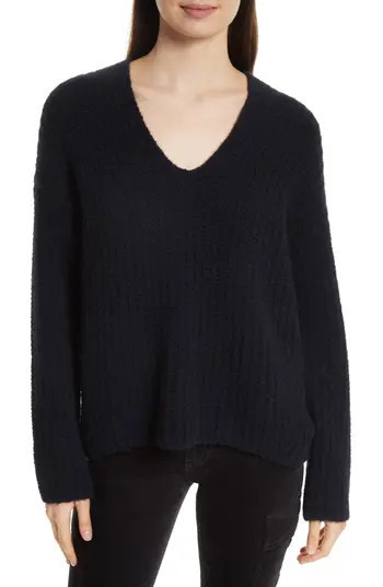 Women's Vince Deep V-Neck Cashmere Blend Sweater | Nordstrom