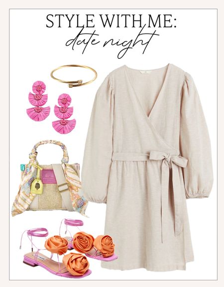 The perfect summer date night outfit idea!

#summerstyle

Summer style. Linen wrap dress. Chic duller handbag. Pink and orange summer sandals. Girls night outfit idea. Elevated casual summer outfit  

#LTKStyleTip #LTKFindsUnder100 #LTKSeasonal
