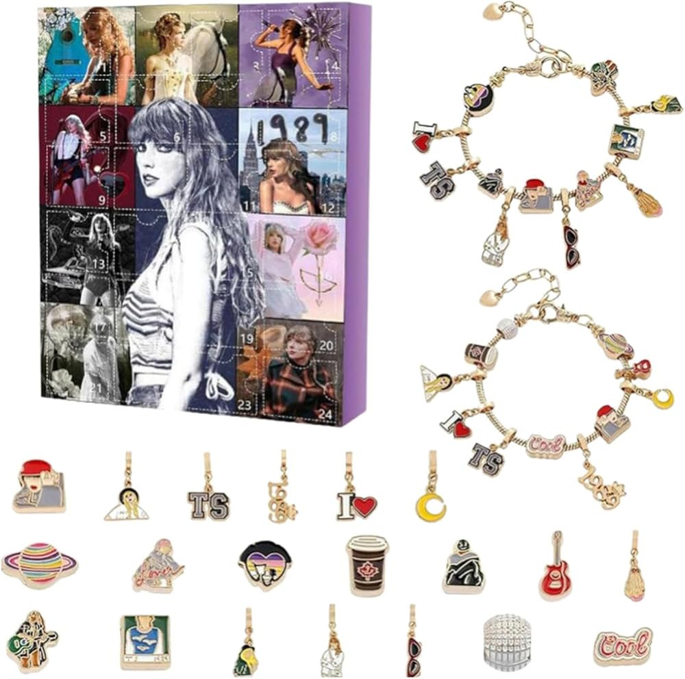 2024 Music Lover Christmas Advent Calendar Bracelet Kit, 24-Day Countdown With 22 charmss, 2 Brac... | Amazon (US)