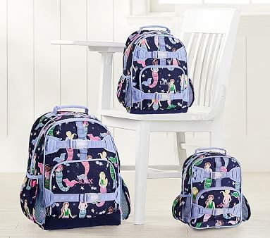 Mackenzie Navy Mermaid Backpack | Pottery Barn Kids