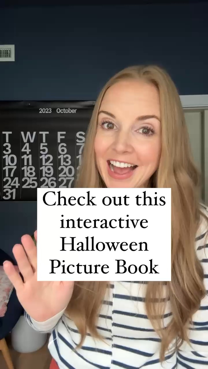 This is such a cute interactive Halloween picture book, especially for wiggly little ones  