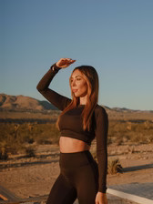 Sculpt Long Sleeve Crop | Recreation Sweat