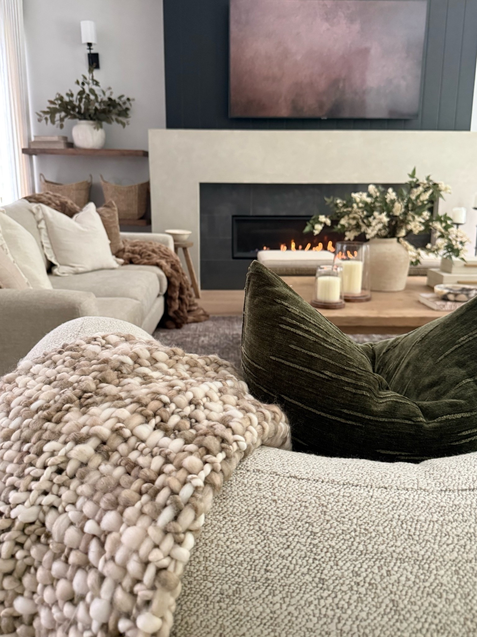 Found this chunky knit throw at Michael’s! Love it!