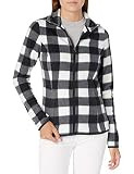 Amazon Essentials Women's Classic Fit Long-Sleeve Full-Zip Polar Soft Fleece Jacket, White Black Buf | Amazon (US)