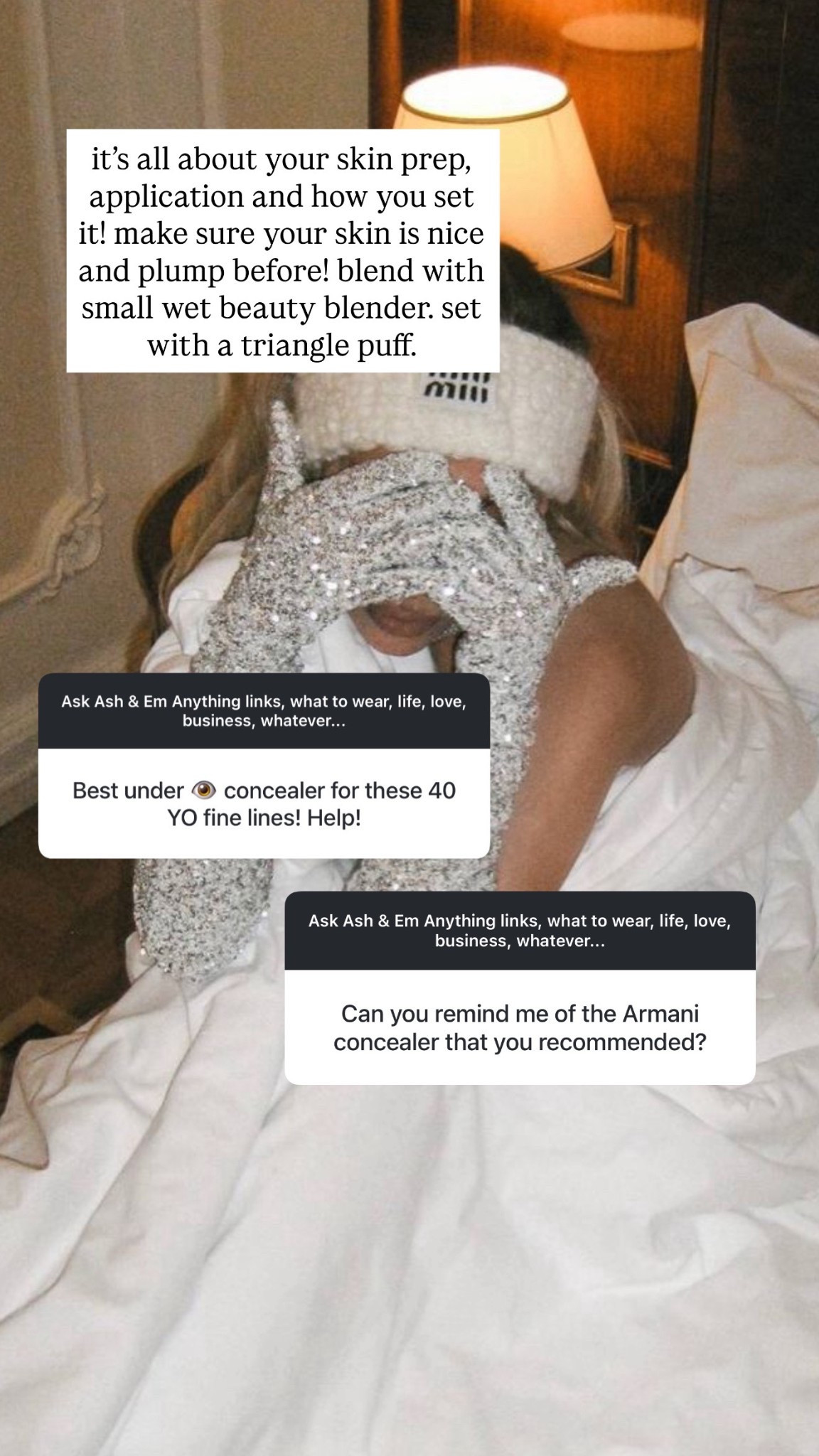 here are my key tips for the perfect under eye for mature skin 