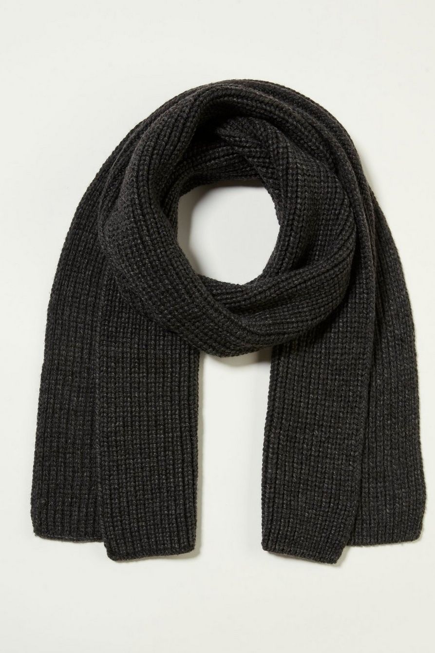 wool rib knit scarf | Lucky Brand