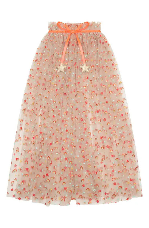 Mimi & Lula Kids' Rainbow Cape in Light Beige at Nordstrom | Nordstrom