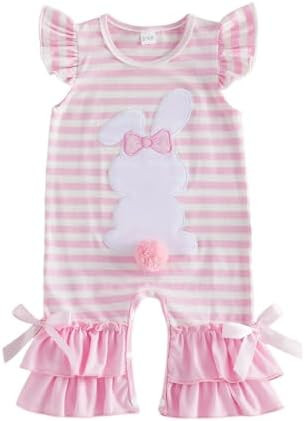 My First Easter Baby Girl Outfit Bunny Sleeveless Romper Easter Onesie Jumpsuit Summer Infant New... | Amazon (US)