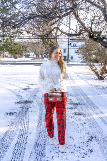 One of my favorite hacks for festive dressing is shopping for seasonal "staples" (ie: pieces that can be easily mixed and matched for repetitive wear) directly after the holidays. I bought these wool trousers (normally $100) for less than $30 last January. A tip to keep in mind for the weeks ahead if you're an all-or-nothing outfitter like I am 

#ltkinfluencer #fashiontip #ootd #christmasoutfit #christmasfit #christmasfashion #womensfashion #fashion #gingerbreadbag #jcrew #katespade #abercrombie #cableknitsweater #tartanpants #ltkit #holidayfashion #winterfashion

#LTKworkwear #LTKHoliday #LTKSeasonal