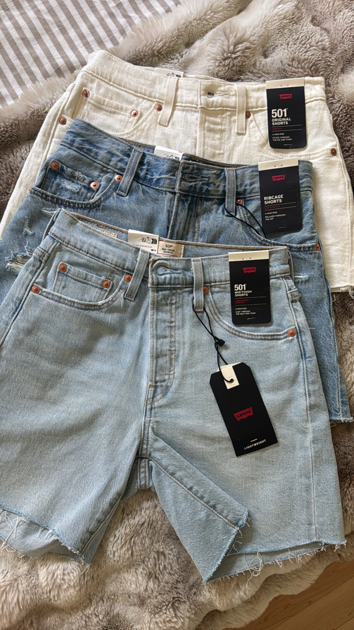 Denim shorts. Love the fit of all these! TTS. Sized up for comfort in the white. 

Summer ready, Levi’s, shorts, summer style, mom shorts, casual style 

#LTKOver40 #LTKPetite