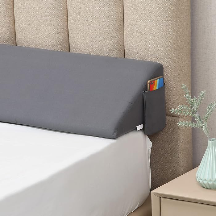 Vekkia Bed Wedge Pillow for Headboard Gap, Bed Wedge Gap Filler(0-6"),King | Amazon (US)