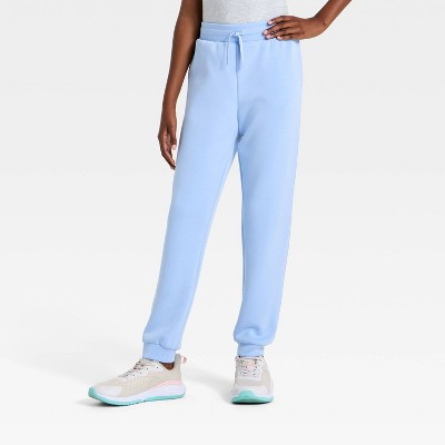 Girls' Airy Sleek High-Rise Ankle Length Jogger Pants - All in Motion™ Blue M | Target