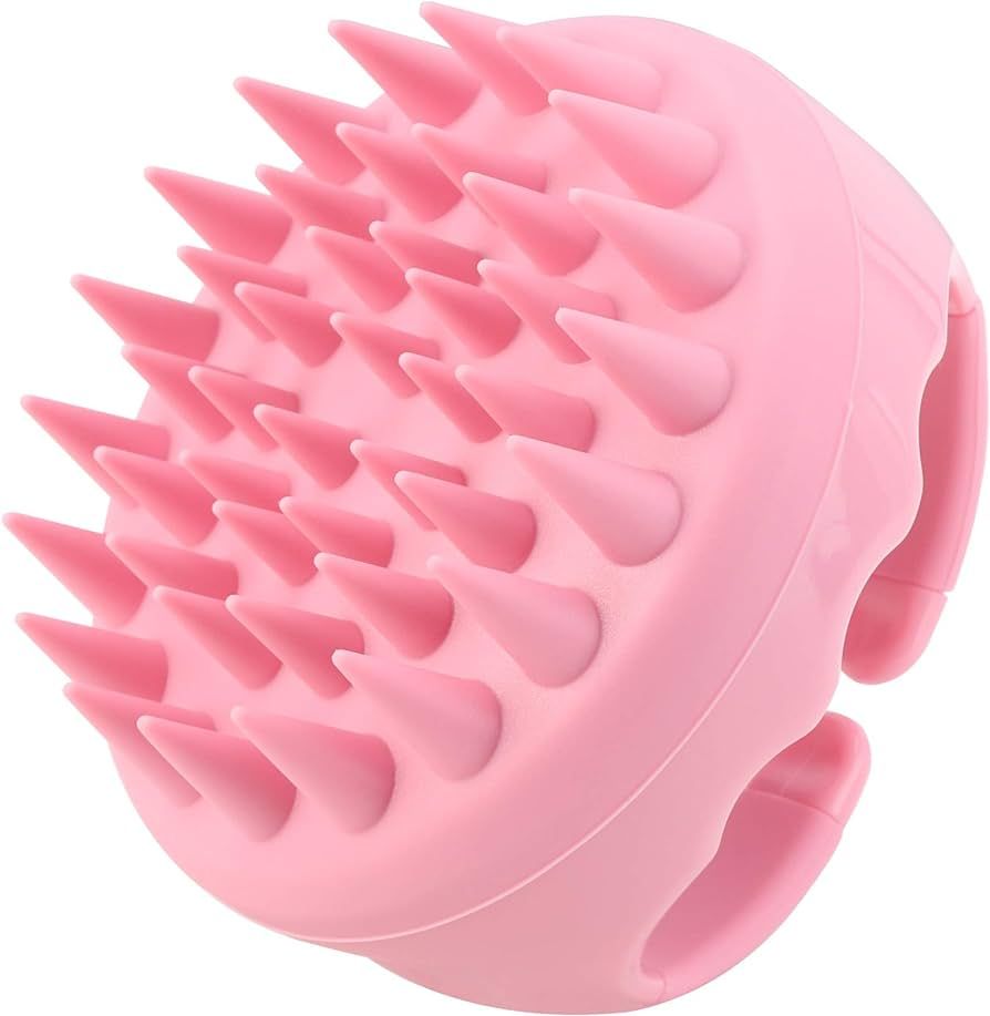 Silicone Hair Scalp Brush Shampoo Brush Scalp Massager Exfoliating Hair Cleaning Brush Head Scrub... | Amazon (US)