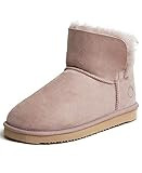 Dearfoams Women's Fireside Shearling Water Resistant Indoor/Outdoor Foldover Boot Slipper | Amazon (US)