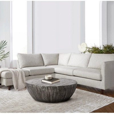 Benzara Arthur Coffee Table, Sanblasted Black | Ashley Homestore