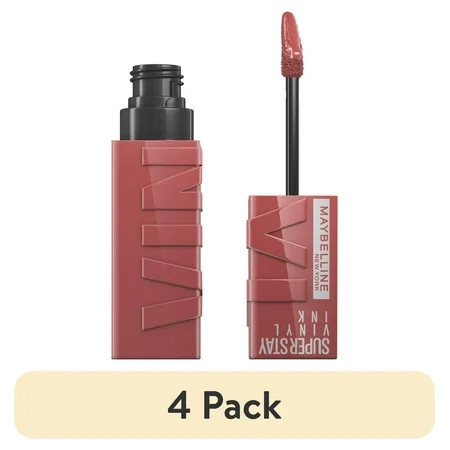(4 pack) Maybelline SuperStay Vinyl Ink Liquid Lipstick Cheeky | Walmart (US)