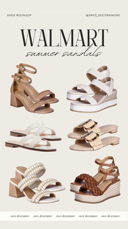 Loving these summer sandals at Walmart! Great options for dresses, shorts, skirts, and really just about any outfit for the season! 

#LTKShoeCrush #LTKStyleTip #LTKSeasonal