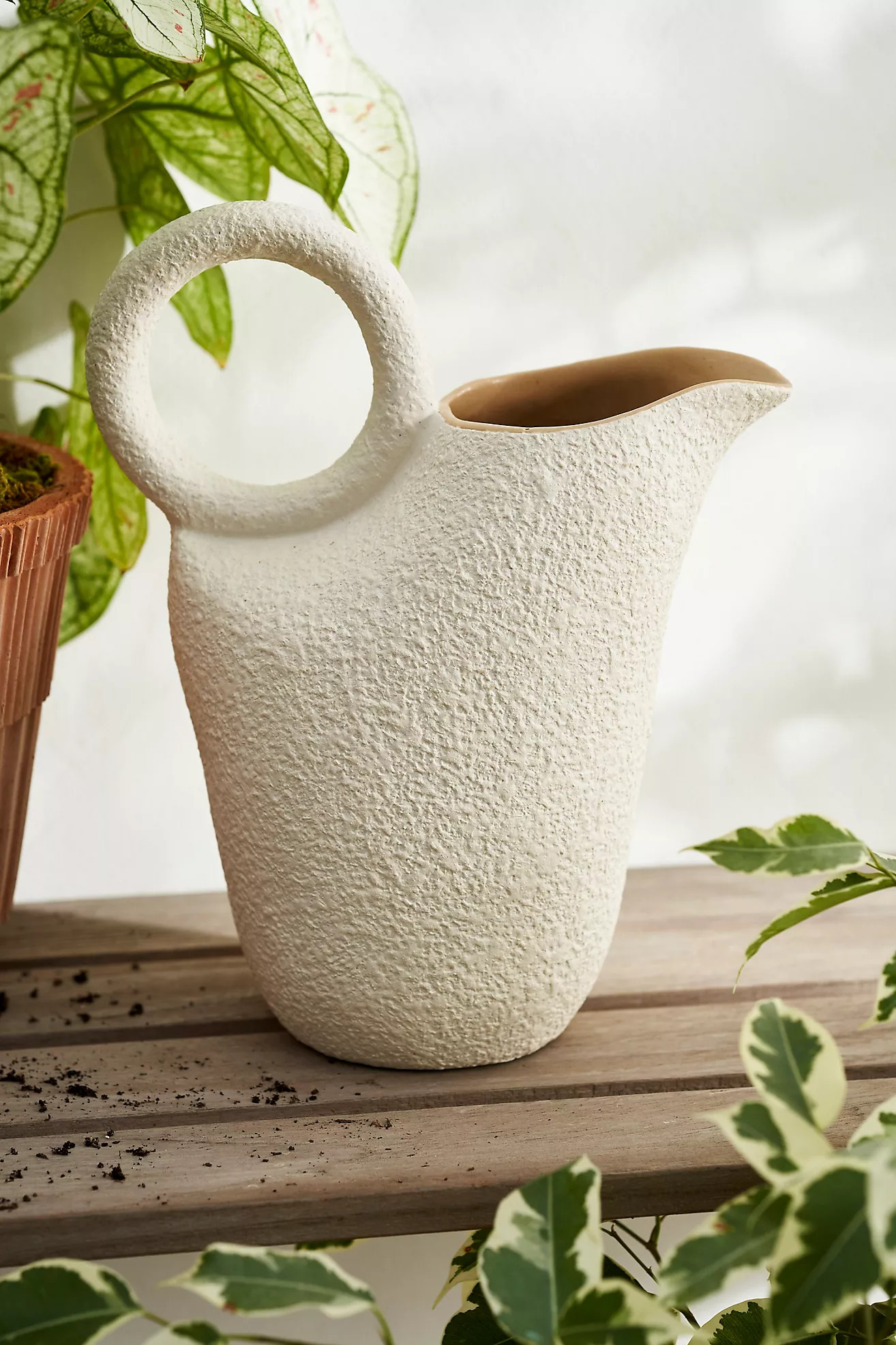 Bouclé Stoneware Watering Can | Anthropologie (US)