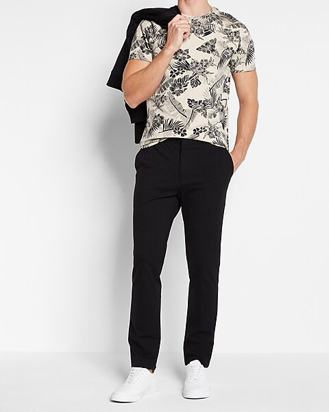 Floral Moisture-wicking Performance T-shirt | Express