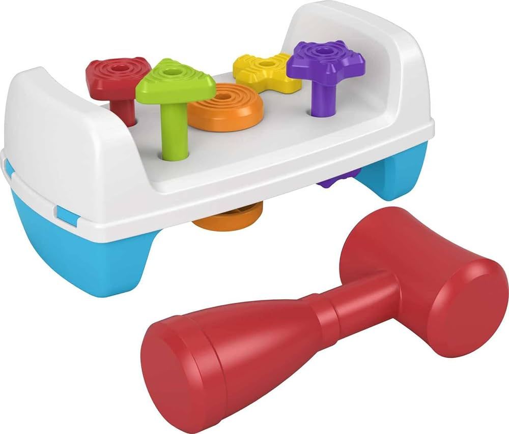 Fisher-Price Toddler Toy Tap & Turn Bench Pretend Tools 2-Sided Construction Set for Ages 1+ Year... | Amazon (US)