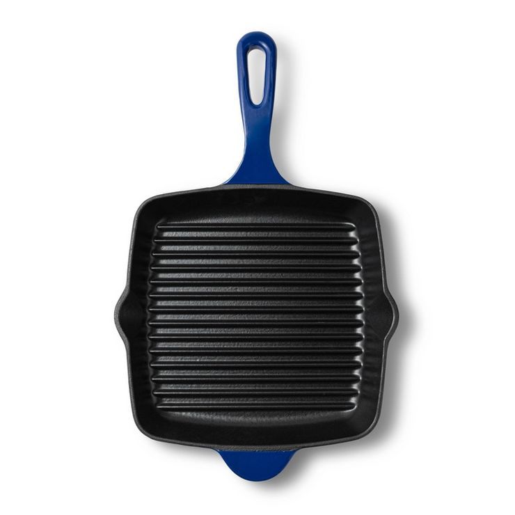 Cast Iron Grill Pan Blue - Tabitha Brown for Target | Target