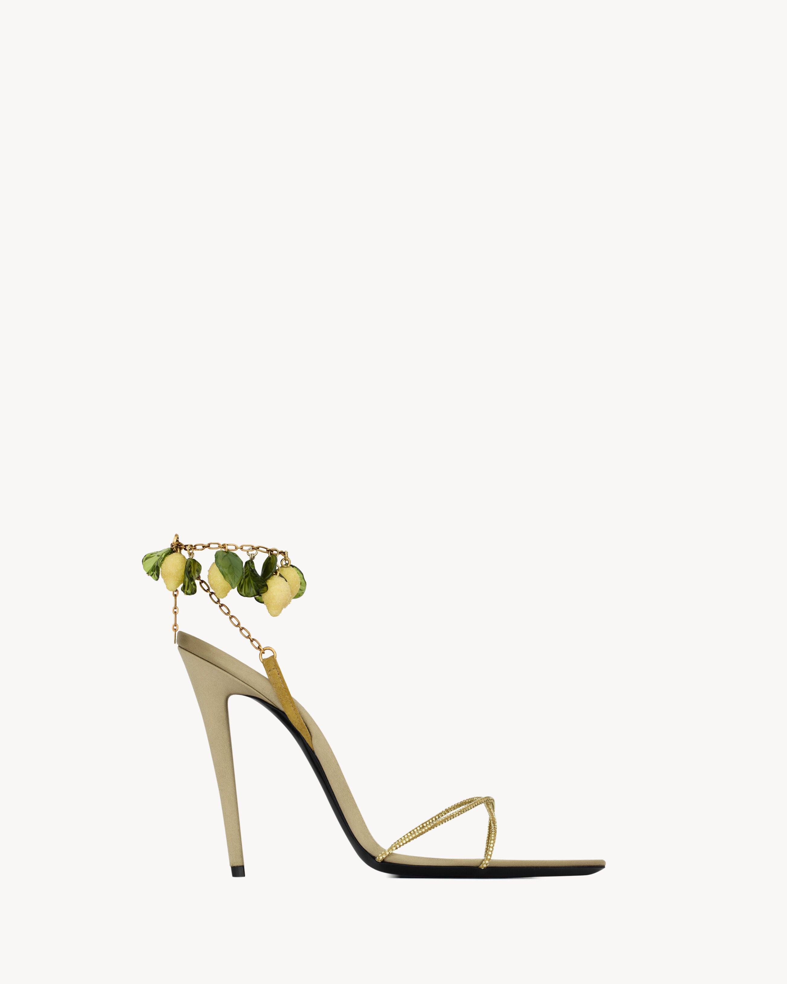 MON CHÉRI sandals in suede and rhinestones | Saint Laurent Inc. (Global)