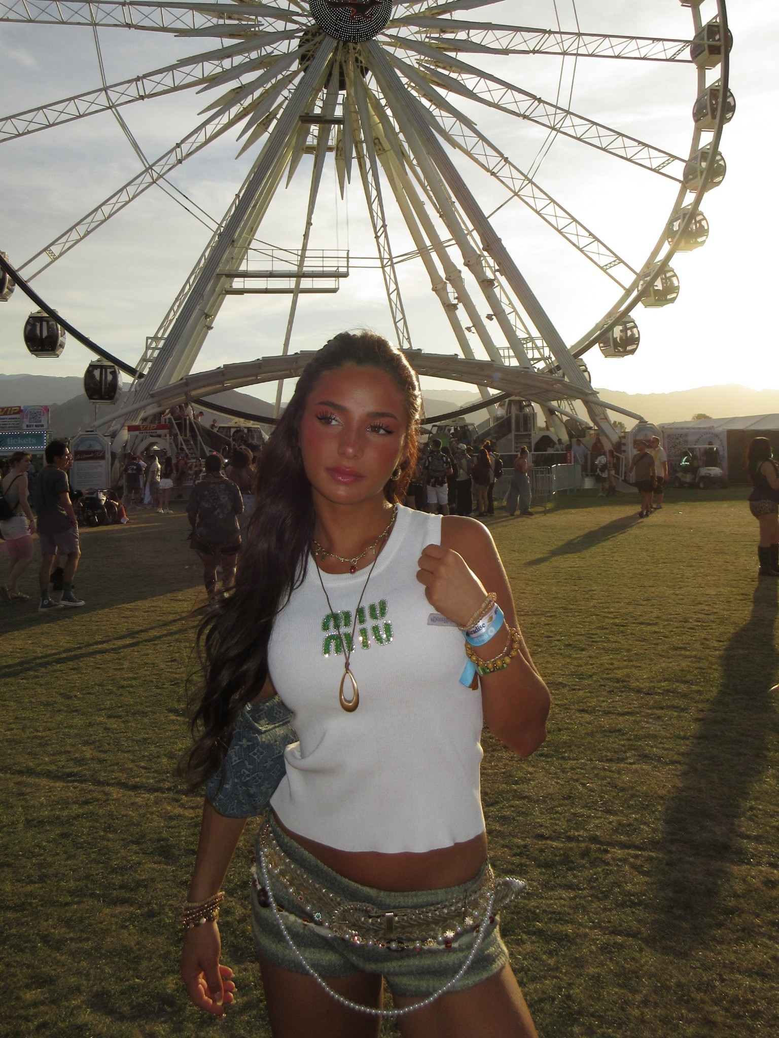 coachella day 3!! the miu miu top is the link with the graph (its from dh gate) & the boots are steve madden from this day, i cant find them on here to link 