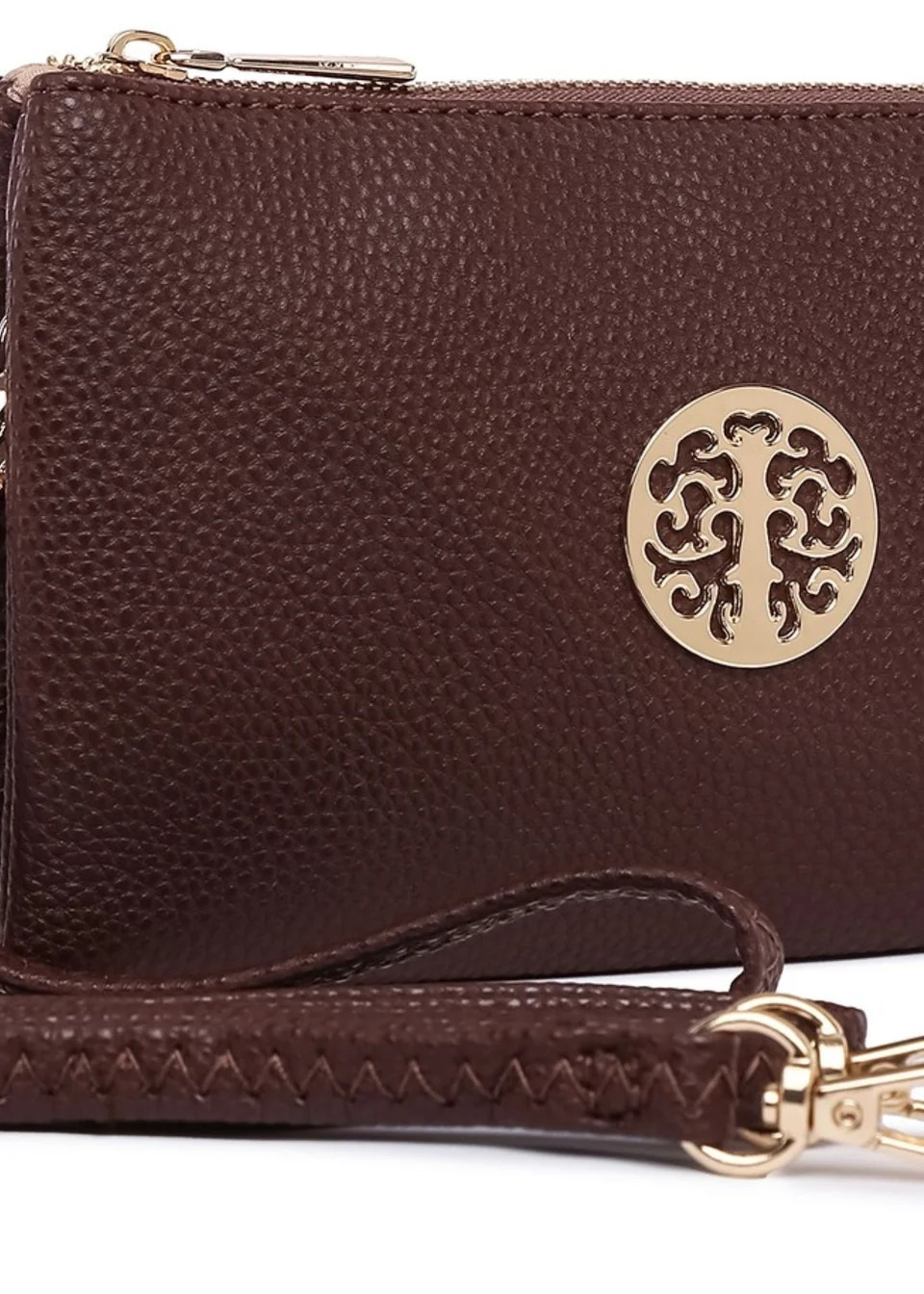 Raffaella Chocolate Brown Clutch Purse | Matalan (UK)