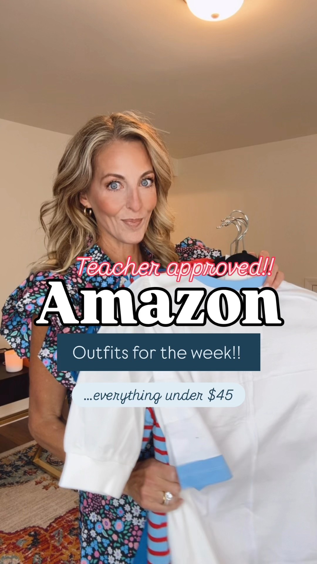Teaching is hard, but picking out cute outfits shouldn’t be. That’s why you have me! To test them out and share them with you!!! Comment WEEK to get this week’s amazing Amazon outfits that are perfect for moms, teachers, and more! I will send you these links and more! 

Amazon truly has it all and makes it so easy for teachers to shop for their families, students and themselves!! These looks are perfect for meet the teacher, first days, and even casual Fridays!! They are all affordable and (teacher approved!! Each come in several color options. Wearing a size small in all // pants are from JCREW Factory size 26. 
Let me know if you have any questions! 

#LTKOver40 #LTKWorkwear #LTKStyleTip

#LTKOver40 #LTKFindsUnder50 #LTKStyleTip