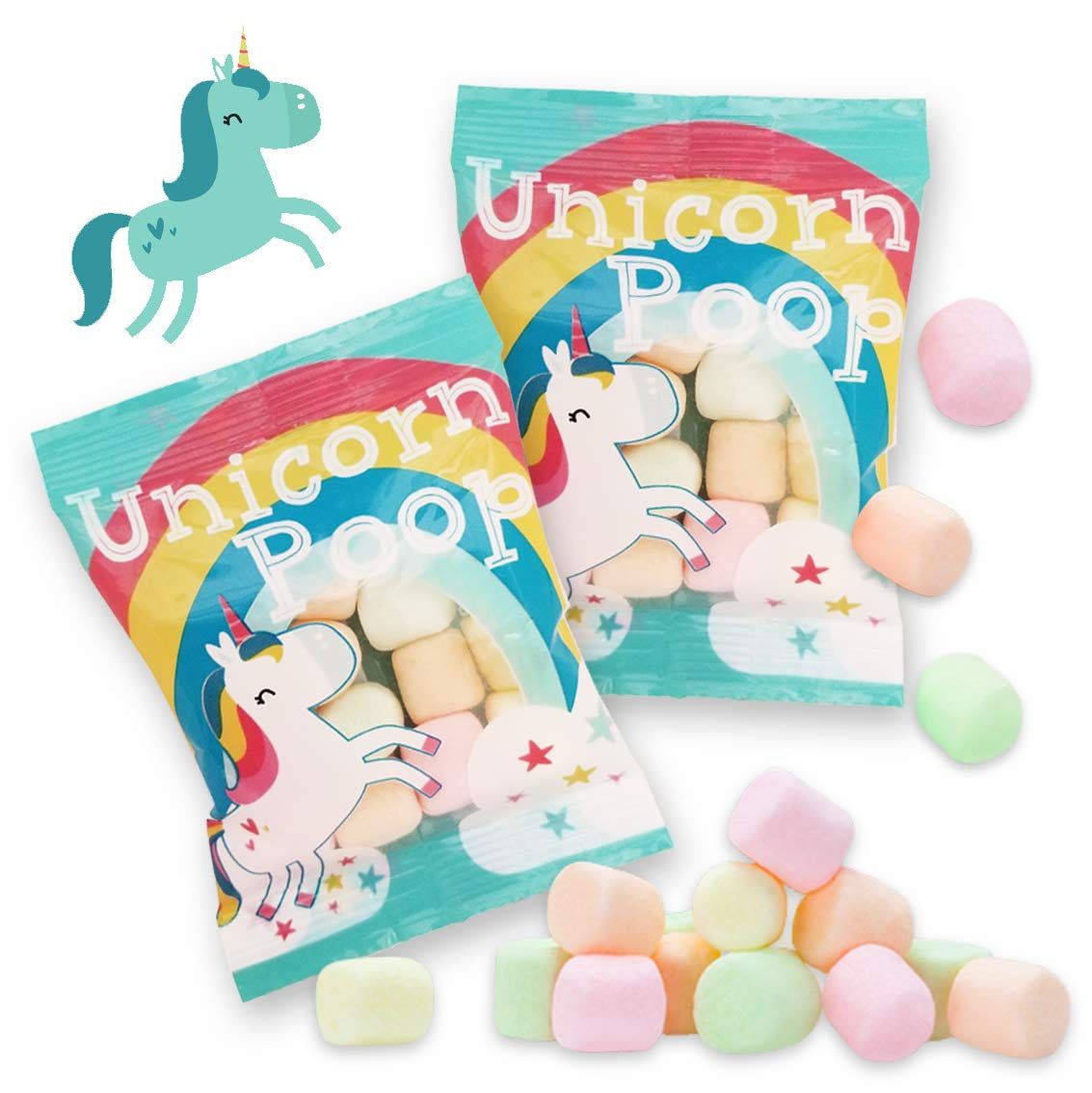Unicorn Poop Candy - Made in the USA - 12 Unicorn Party Supplies - Unicorn Birthday Party Favors for | Amazon (US)