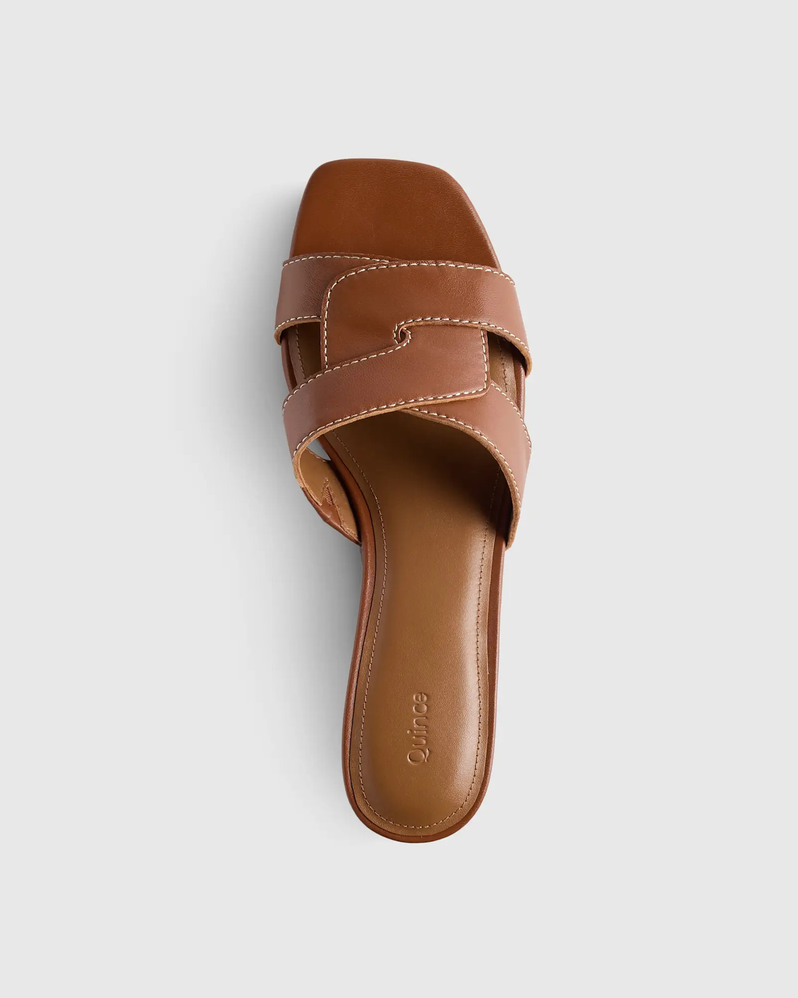 Italian Leather 35mm Wood Block Heel Mule | Quince