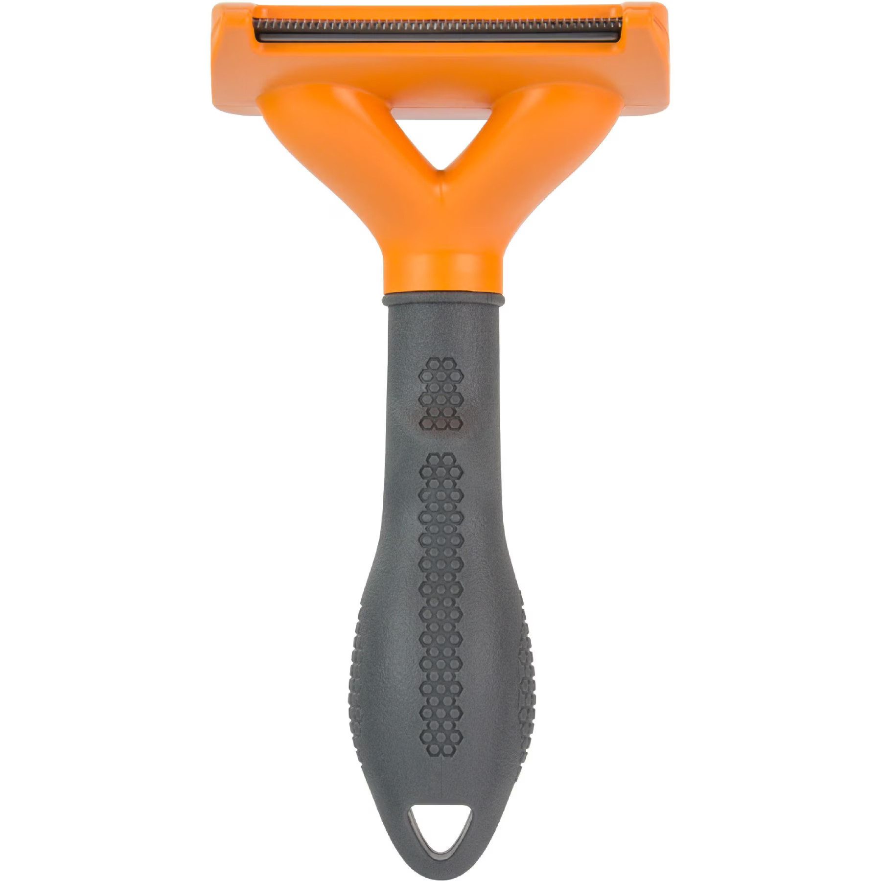 FURminator Long Hair Dog Deshedding Tool, Orange, Medium | Chewy