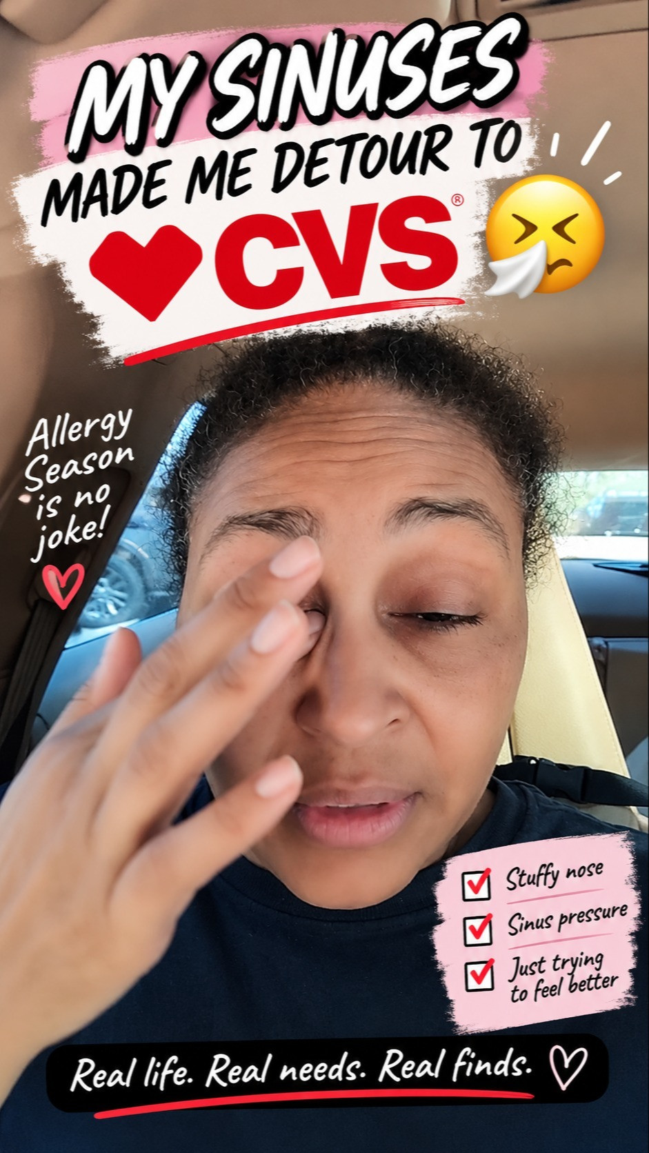 What started as a quick stop after Artemis’s therapy visit turned into a full CVS detour. 😂 My allergies and sinus pressure were showing OUT — then I started seeing all those yellow deal tags.

I found sinus-care deals and a vitamin aisle full of savings, so of course I had to look. 👀

❤️ My CVS Cold & Flu picks are on the last slide — cvscreator.sjv.io/MRFColdAndFluDeals

#CVSPartner #CVSFinds #SinusRelief #AllergySeason #CVSDeals #Ad 

 #LTKdayinmylife #LTKselfcare #LTKSaleAlert