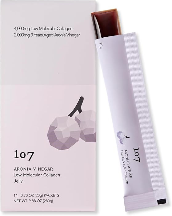 107 ARONIA Vinegar Low Molecular Collagen Jelly Stick, Contains Vitamin, Collagen, Hyaluronic Aci... | Amazon (US)
