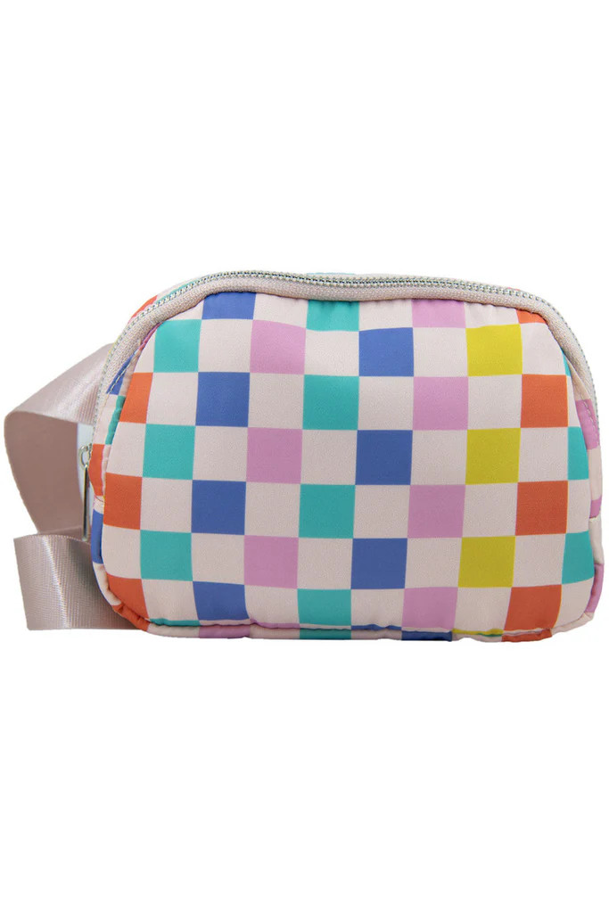 Multicolored Checkered Pattern Fanny Packs for Women | Katydid.com