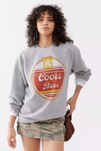 Coors Beer Logo Pullover Sweatshirt | Urban Outfitters (US and RoW)