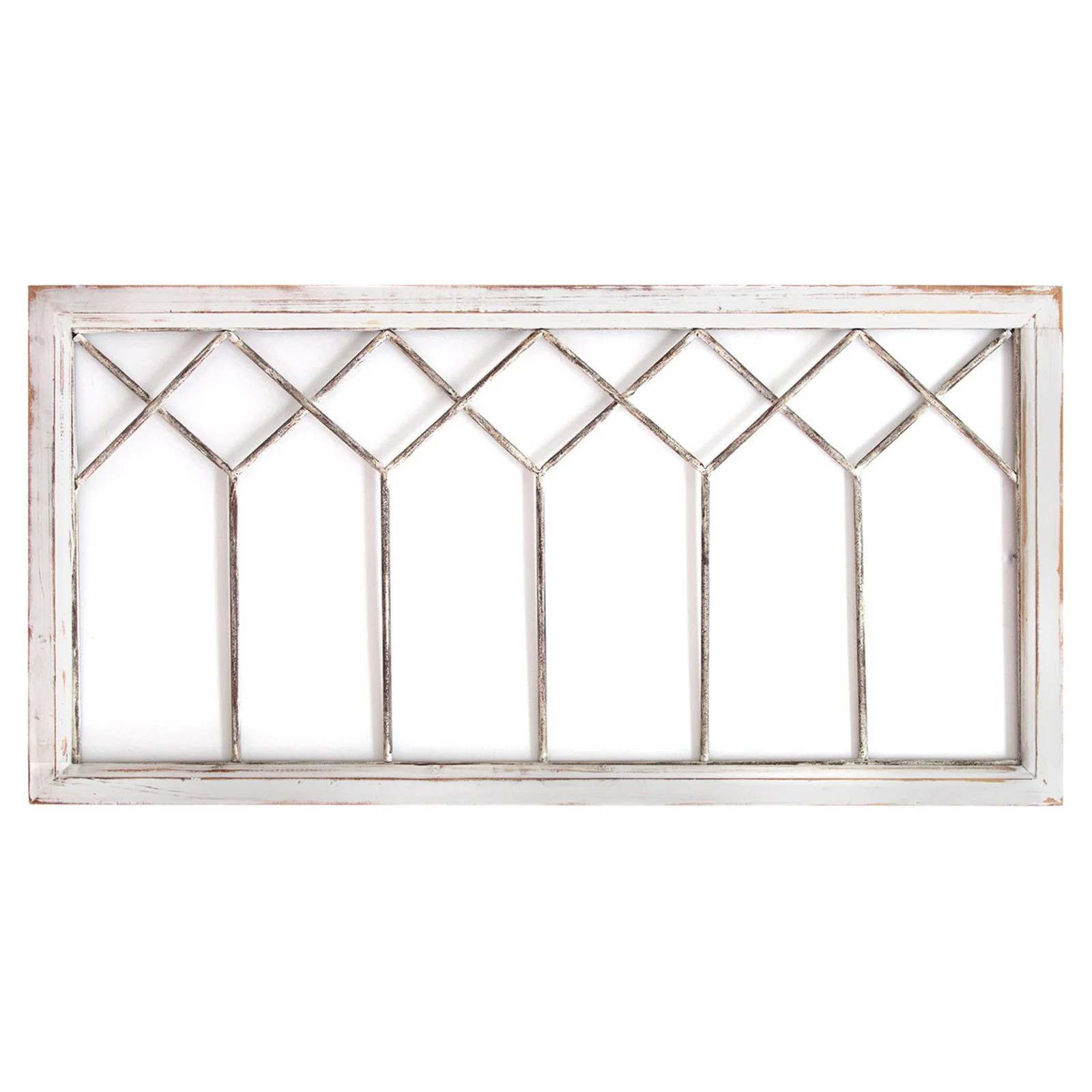 Stratton Home Decor Distressed Window Panel Wooden Wall Decor | Walmart (US)
