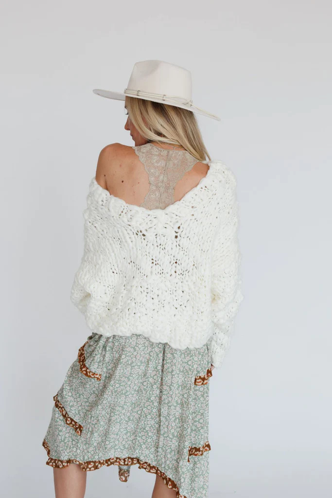 Mountain Air Chunky Knit Sweater - Ivory | Three Bird Nest