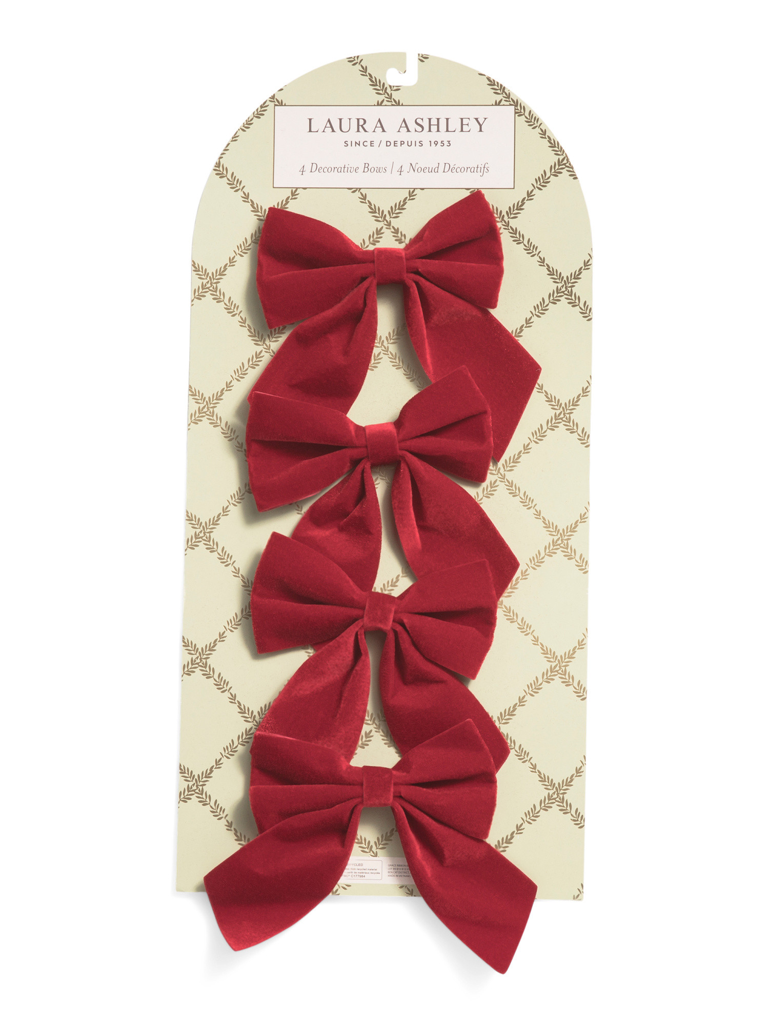 Set Of 4 Velvet Bows | TJ Maxx