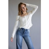 Free People Let's Party Cardi Top for Women in Ivory | Glik's
