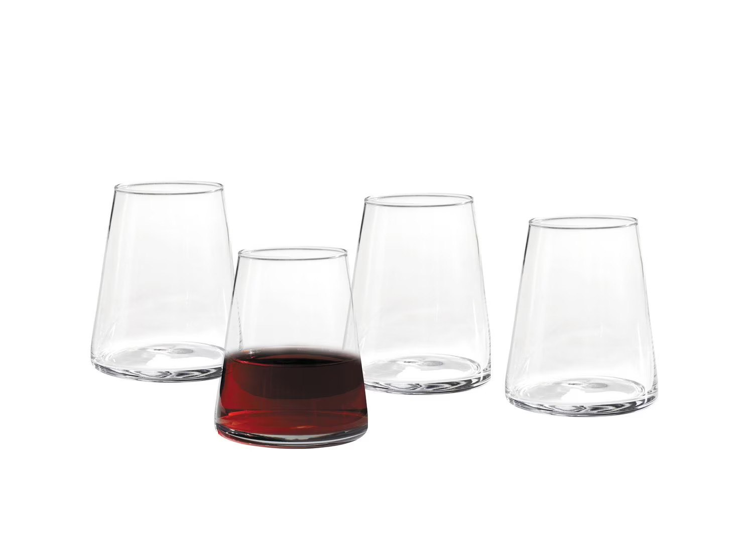 Better Homes & Gardens Clear Flared Stemless Wine Glass, 4 Pack, Stemless Wine Glass - Walmart.ca | Walmart (CA)