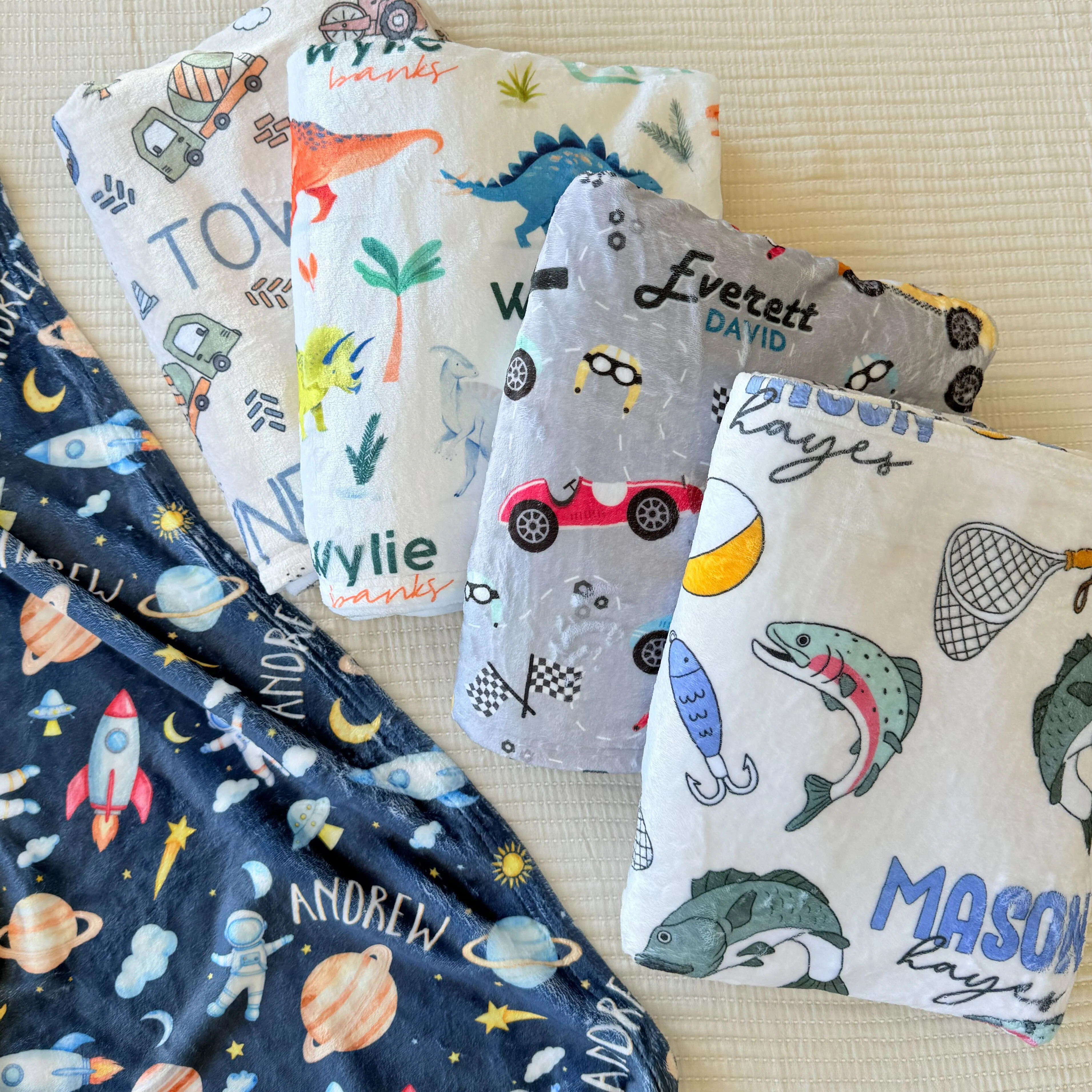 Personalized Themed Blankets for Boys | Caden Lane