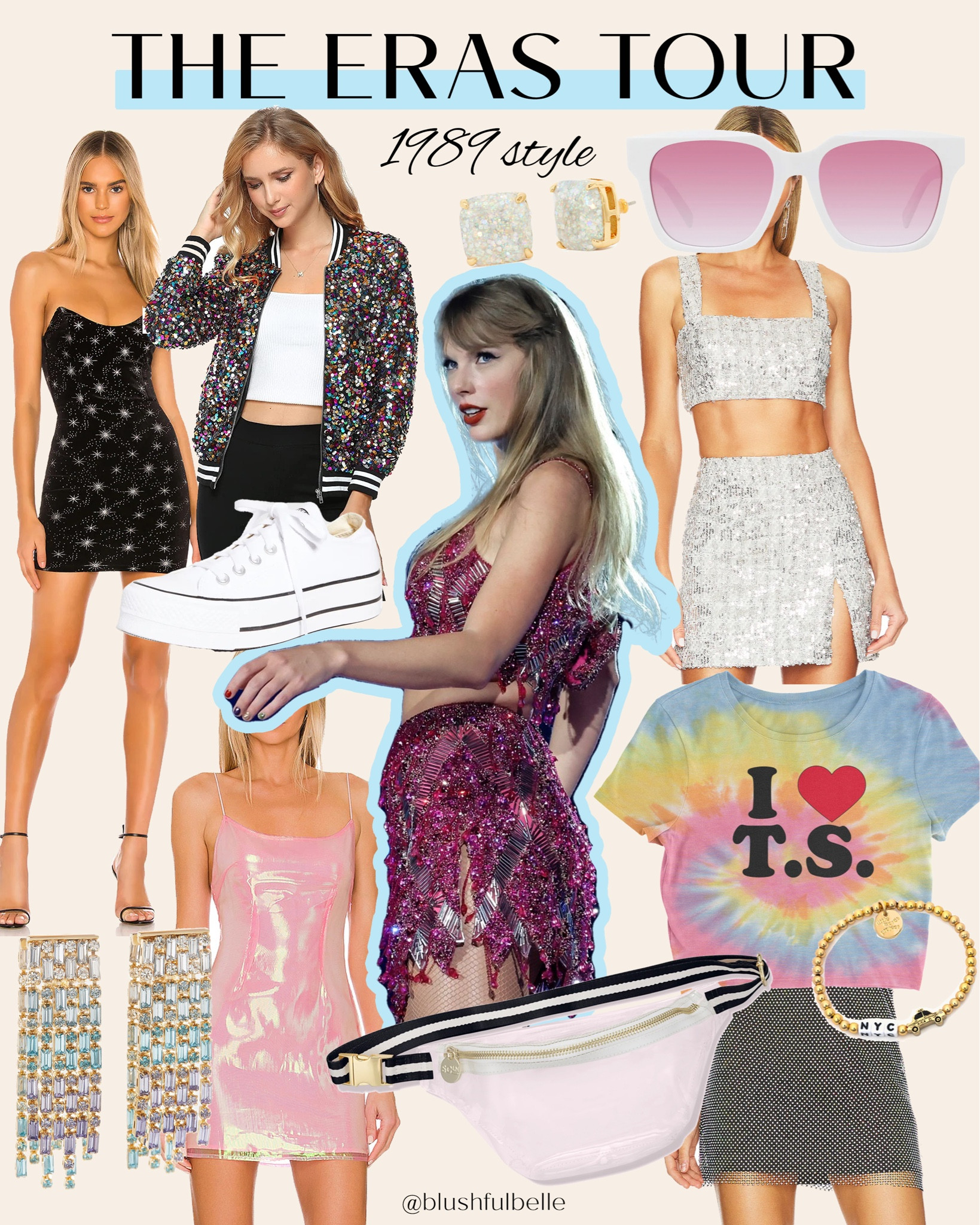 The Eras Tour Outfit: 1989 
Taylor Swift concert outfit, Taylor Swift outfits, concert outfits, sparkly outfits, night out, going out



#LTKshoecrush #LTKitbag #LTKFind