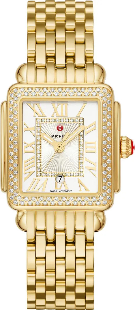 Deco Madison Mid Diamond Bracelet Watch, 29mm x 31mm | Nordstrom