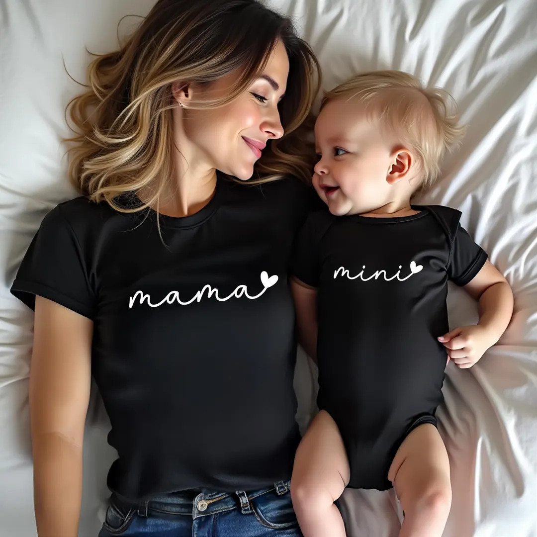 Mama Mini Shirt Set: Matching Mother Daughter Tees - Etsy | Etsy (US)